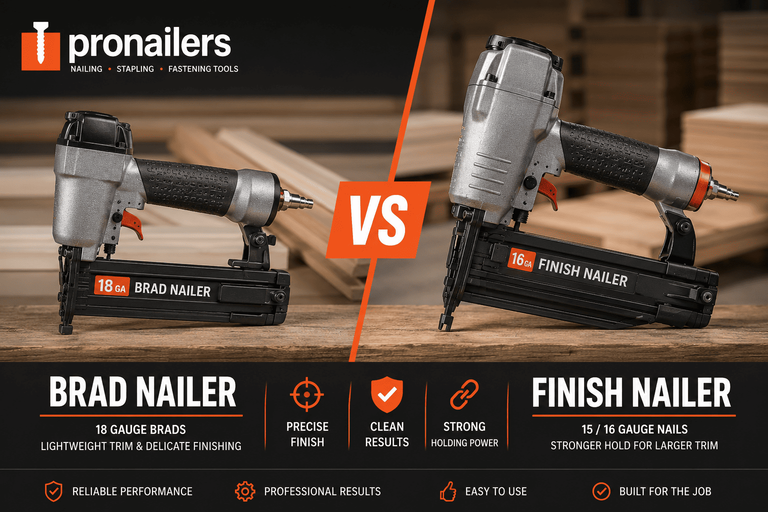 Brad Nailer vs Finish Nailer