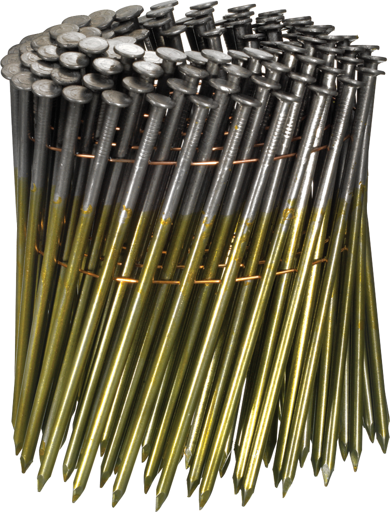 Senco 15 Degree 3.8mm Diameter Flat Angle Wire Smooth Bright Coil Nails 110mm-130mm 1,200/Box