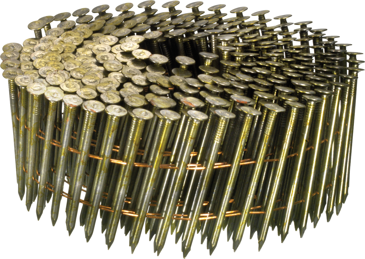 Senco 16 Degree 2.3mm-3.1mm Diameter Flat Angle Wire Smooth Bright Coil Nails 50mm-90mm