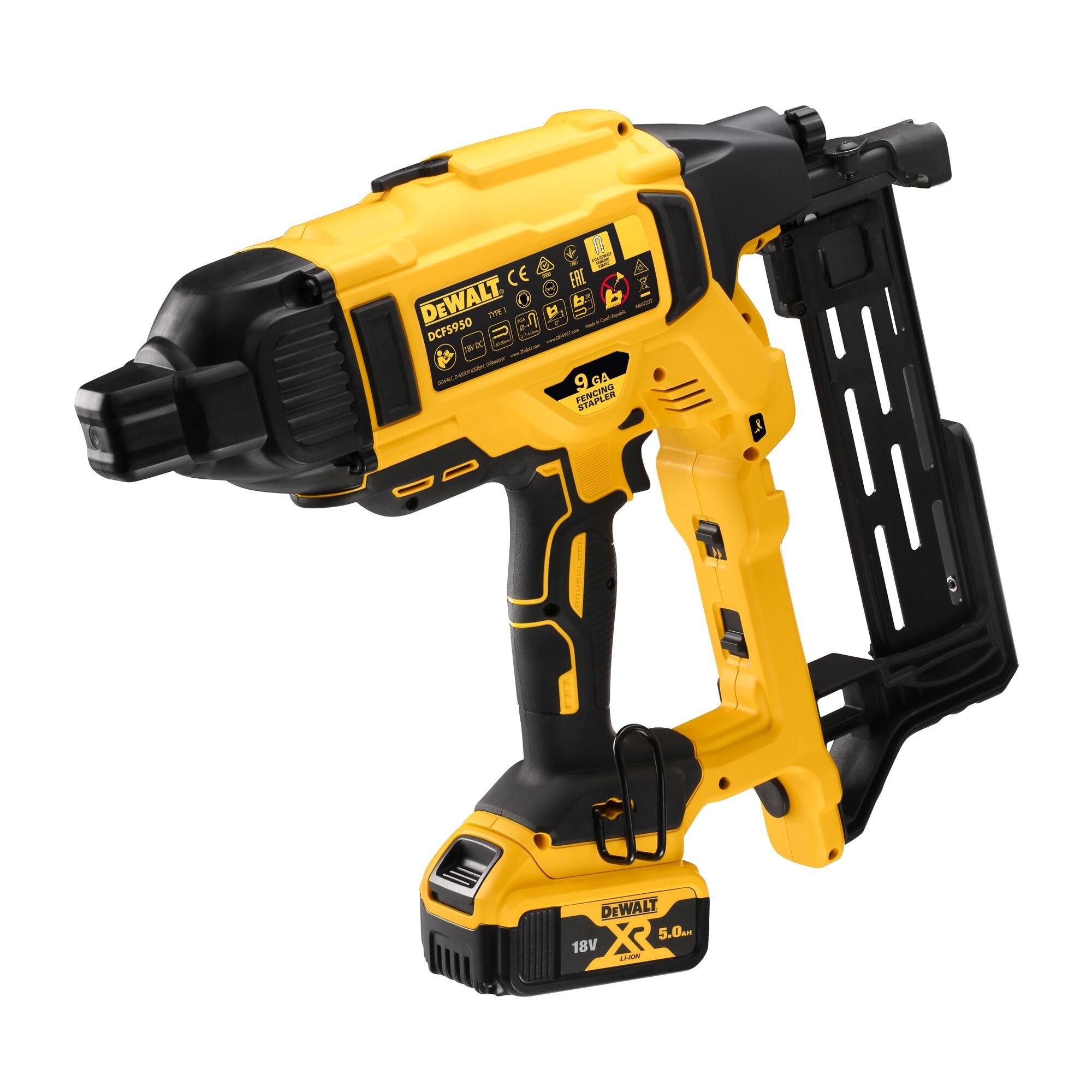 DEWALT DCFS950P2 Cordless Fencing Stapler 40mm-50mm