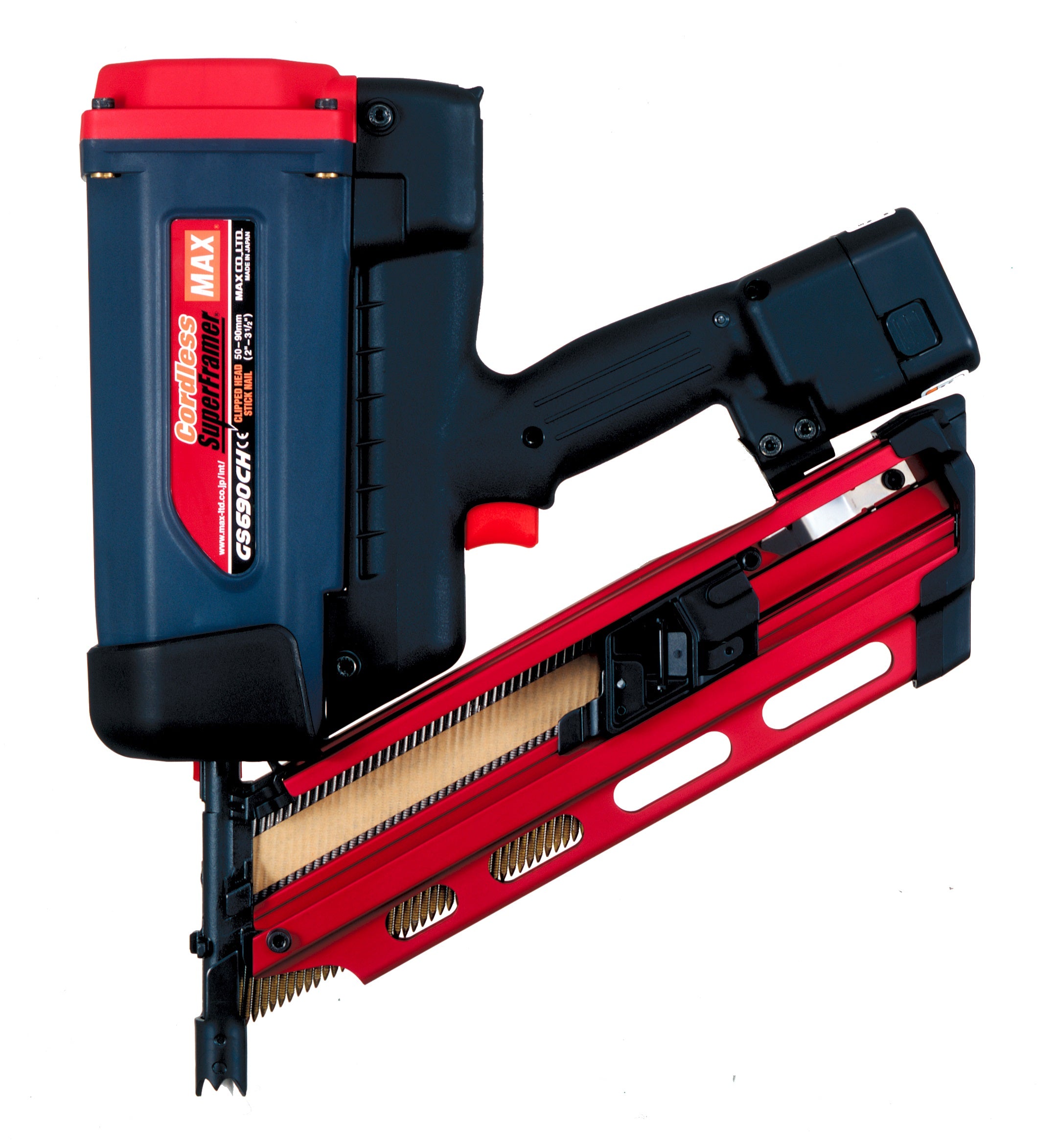 MAX GS690CH 34 Degree Cordless Gas Framing Nailer 50mm-90mm