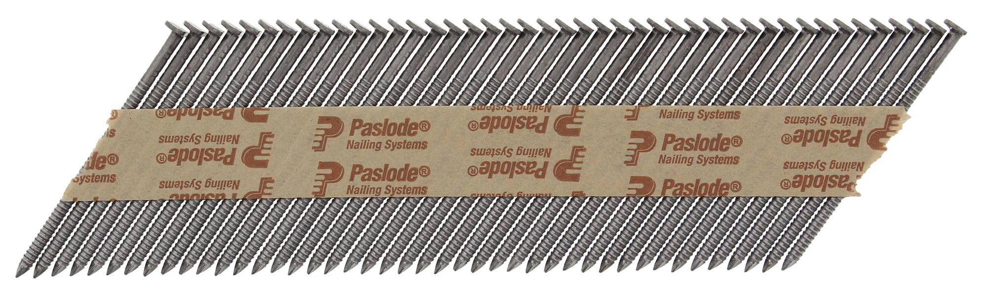 Paslode IM350+ Li-ion 34 Degree 2.8mm-3.1mm Diameter Paper Collated Nails 51mm-90mm + Fuel Cells - ProNailers