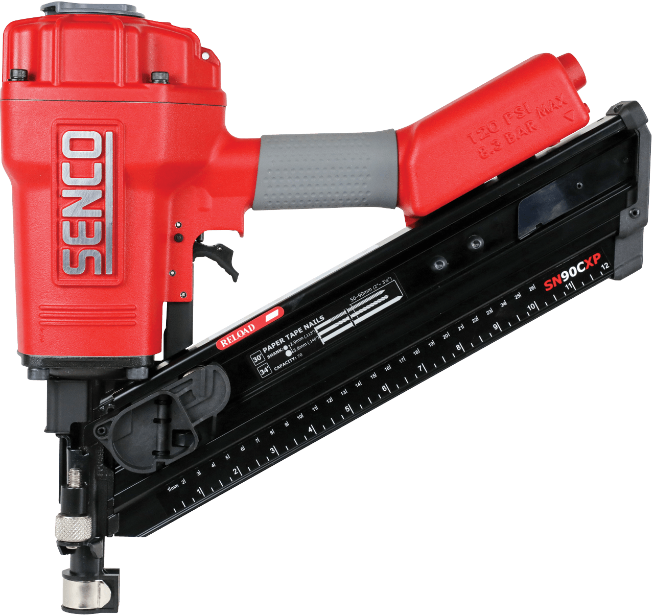 Senco SN90CXP Dual Fire 34 Degree Clipped Head Framing Nailer 50mm-90mm 2H2001N - ProNailers