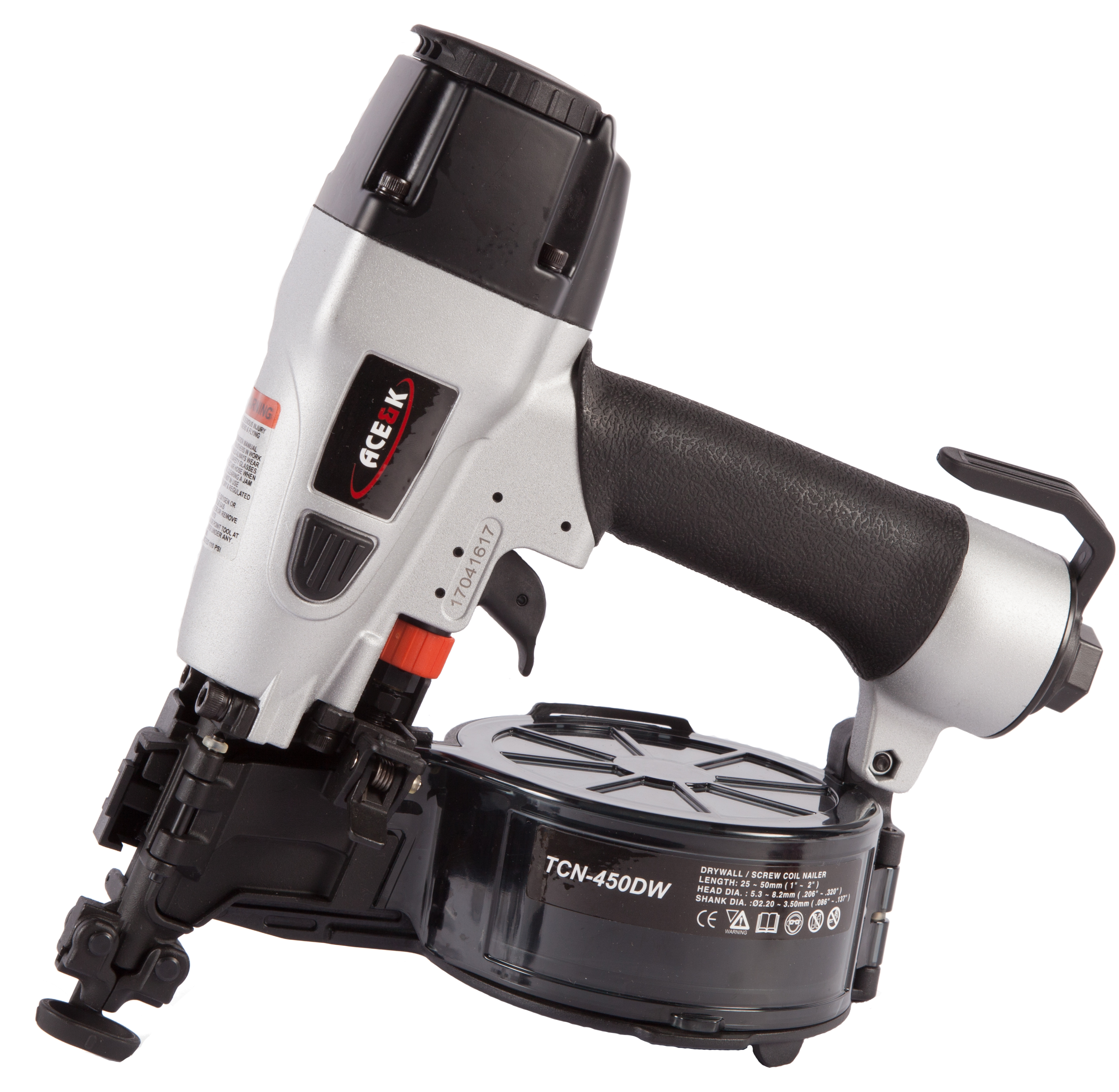 Ace & K TCN-450DW Drywall/Metal Coil Roofing Nailer 25mm-50mm