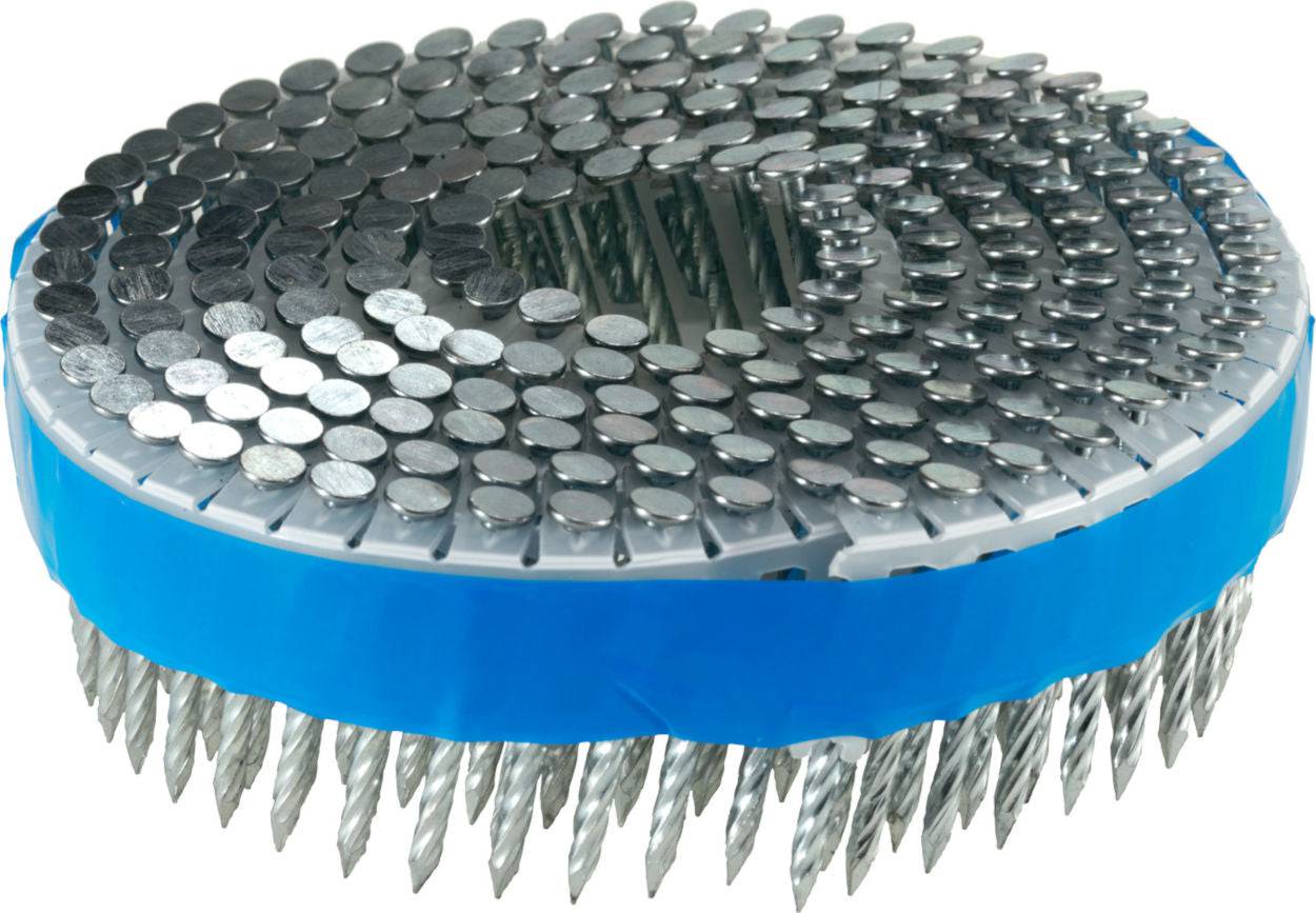 Senco 15 Degree 2.1mm-2.5mm Diameter Flat Angle Plastic Collated Ring Stainless Steel Coil Nails 32mm-65mm - ProNailers