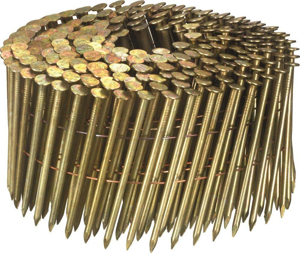 Senco 16 Degree 2.8mm Diameter Flat Angle Wire Ring Stainless Steel Coil Nails 70mm 6,000/Box - ProNailers