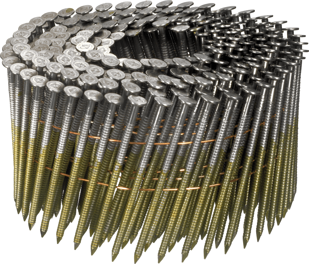 Senco 16 Degree 2.9mm Diameter Flat Angle Wire Ring Electro Galvanised Coil Nails 50mm-65mm 9,000/Box - ProNailers