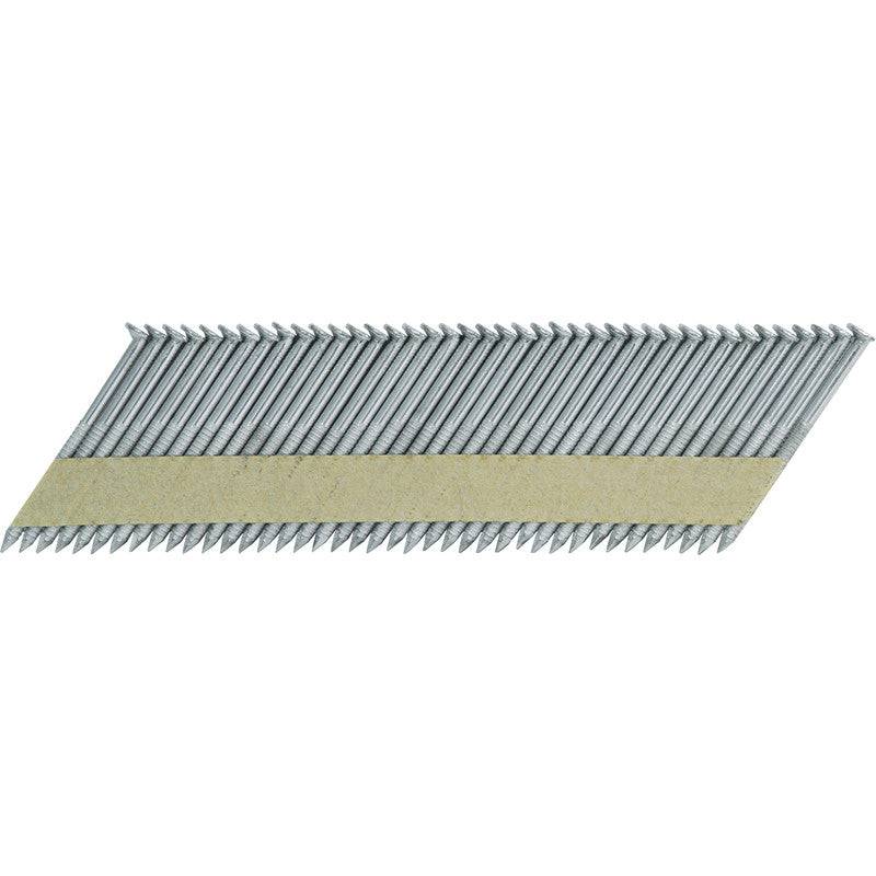 34 Degree 2.9mm-3.1mm Diameter Paper Collated Clipped D Head Ring Galvanised Nails 50mm-90mm - ProNailers