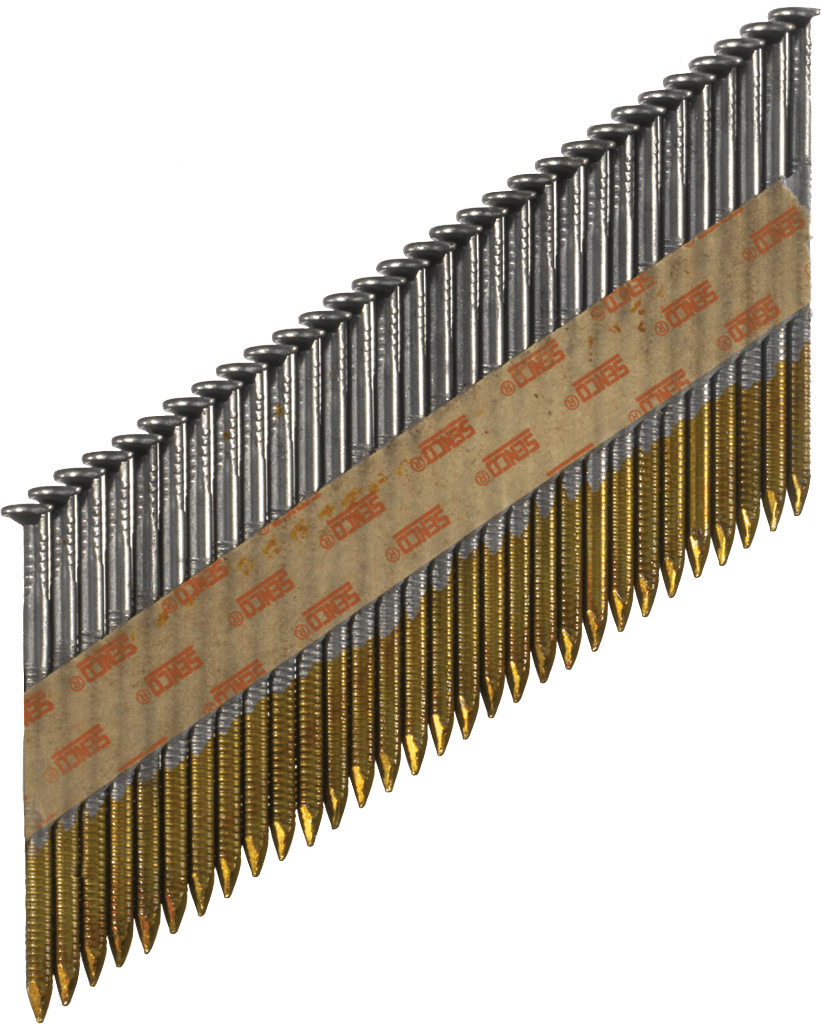 Senco 34 Degree 2.9mm-3.3mm Diameter Paper Collated Clipped Head Ring Galvanised Strip Nails 60mm-90mm 3,000/Box - ProNailers