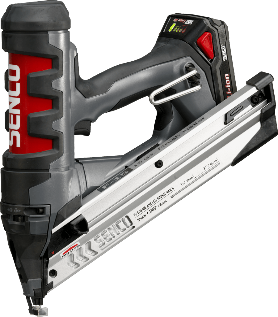 Senco F-15 18V 15 Gauge 34 Degree Cordless Battery Fusion Finish Nailer 32mm-64mm - ProNailers