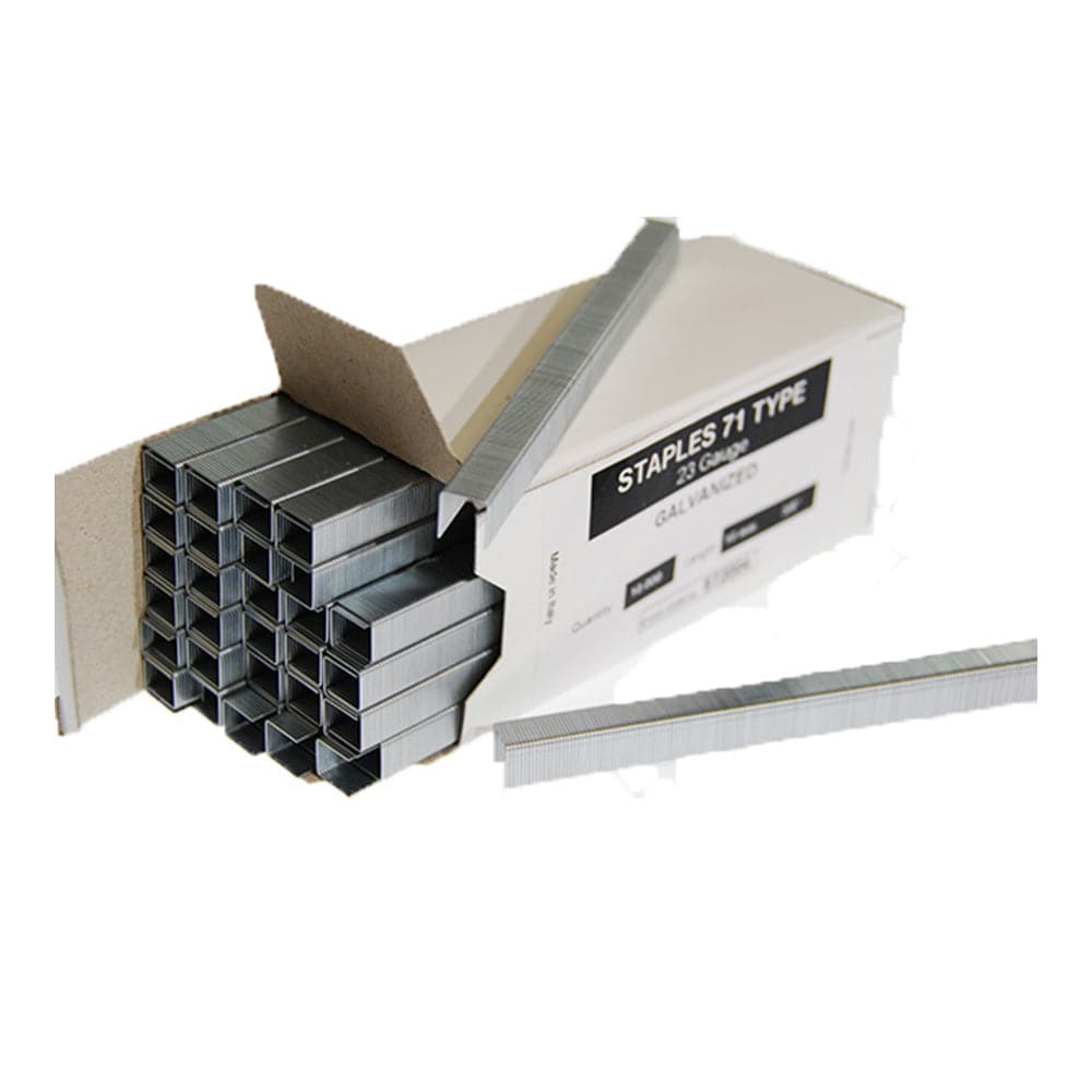 Type 71 Fine Wire Medium Crown Galvanised Staples 4mm-16mm 20,000/Box - ProNailers