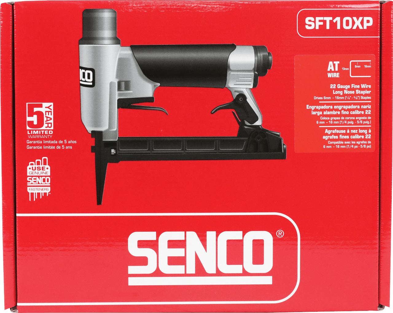 Senco SFT10XP-AT Long Nose Type 80 Fine Wire Medium Crown Stapler 6mm-