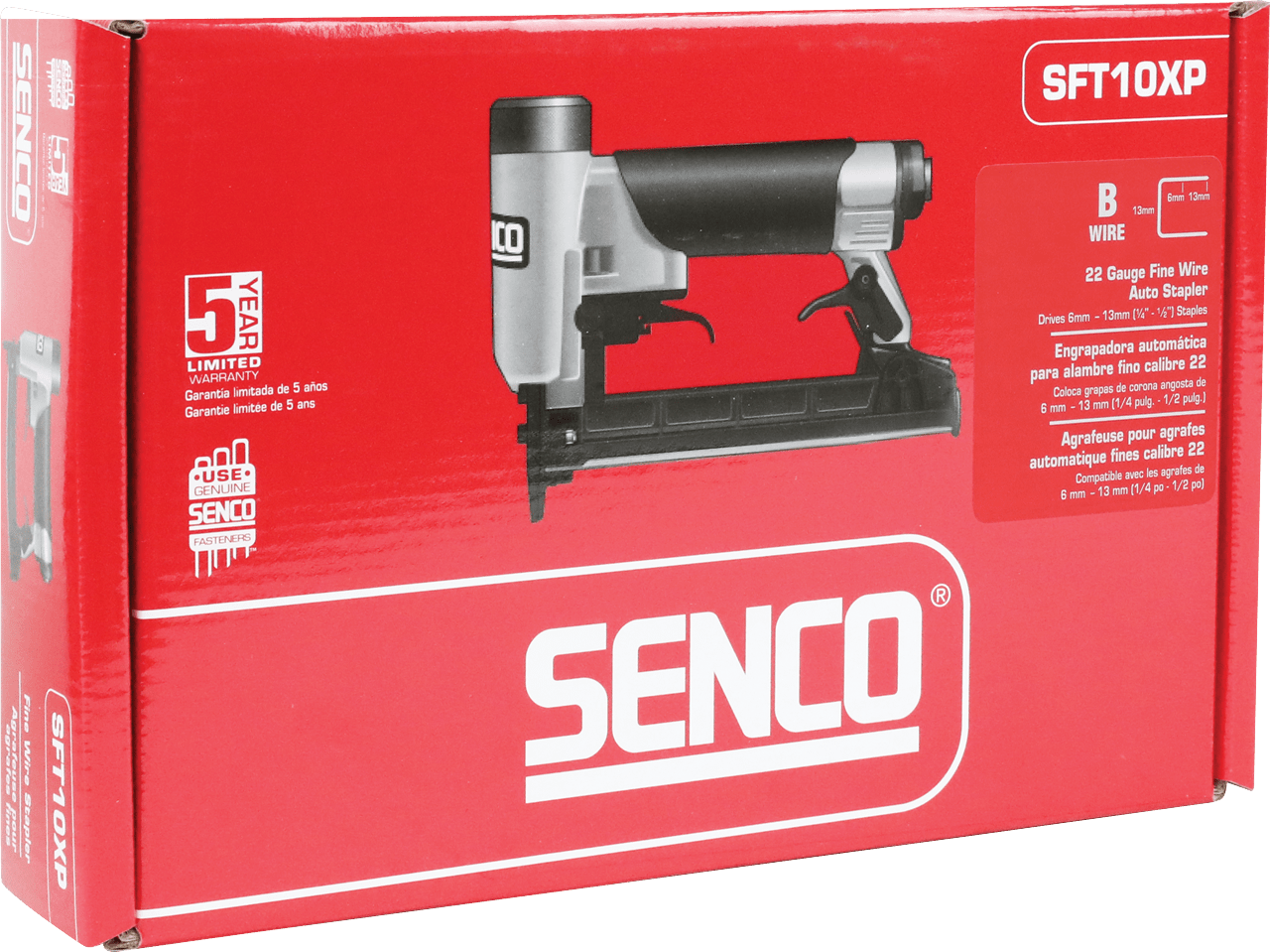 Senco SFT10XP-B AUTO Fine Wire Medium Crown Stapler 4mm-16mm 6S2111N - ProNailers