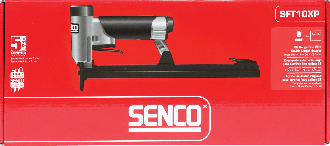 Senco SFT10XP-B Double Length Magazine Fine Wire Medium Crown Stapler