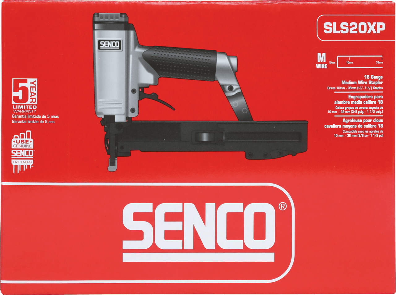 Senco SLS20XP-M AUTO Medium Wire Medium Crown Stapler 10mm-38mm 492009N - ProNailers