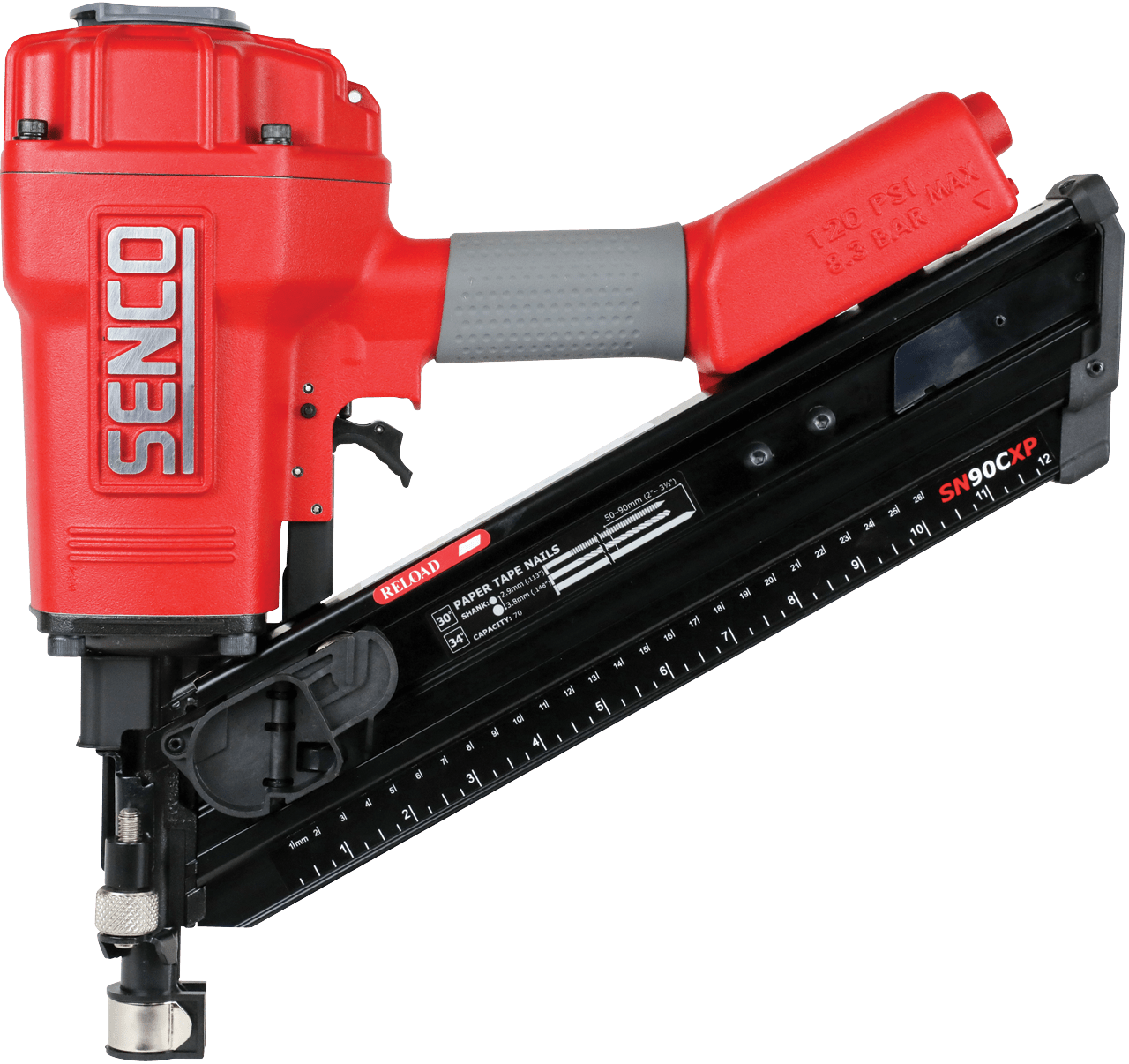 Senco SN90CXP Restrictive Fire 34 Degree Clipped Head Framing Nailer 50mm-90mm 2H2002N - ProNailers