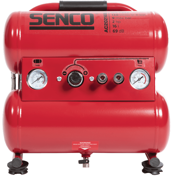 Senco AC20216BL 16 Litre 2 HP Low Noise Electric Air Compressor - ProNailers