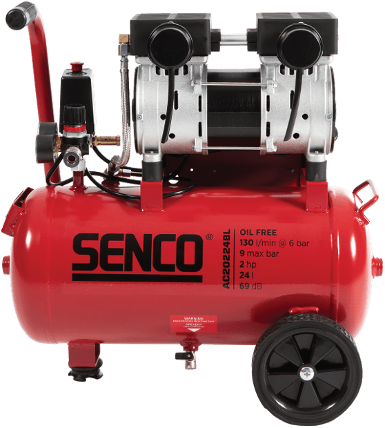 Senco AC20224BL 24 Litre 2 HP Low Noise Electric Air Compressor - ProNailers