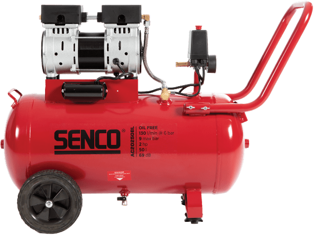 Senco AC20250BL 50 Litre 2 HP Low Noise Electric Air Compressor - ProNailers