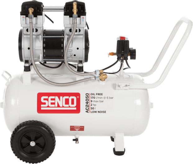 Senco AC24050 50 Litre 2 HP Low Noise Electric Air Compressor - ProNailers