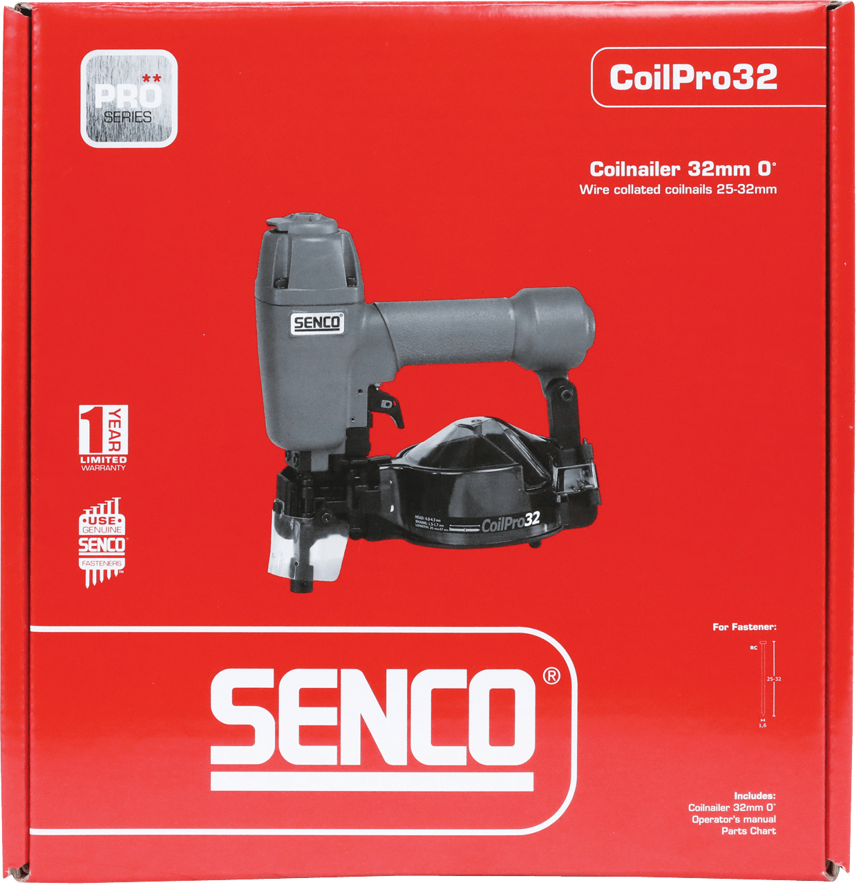 Senco COILPRO32 Coil Nailer 25mm-32mm 8Z2001N - ProNailers