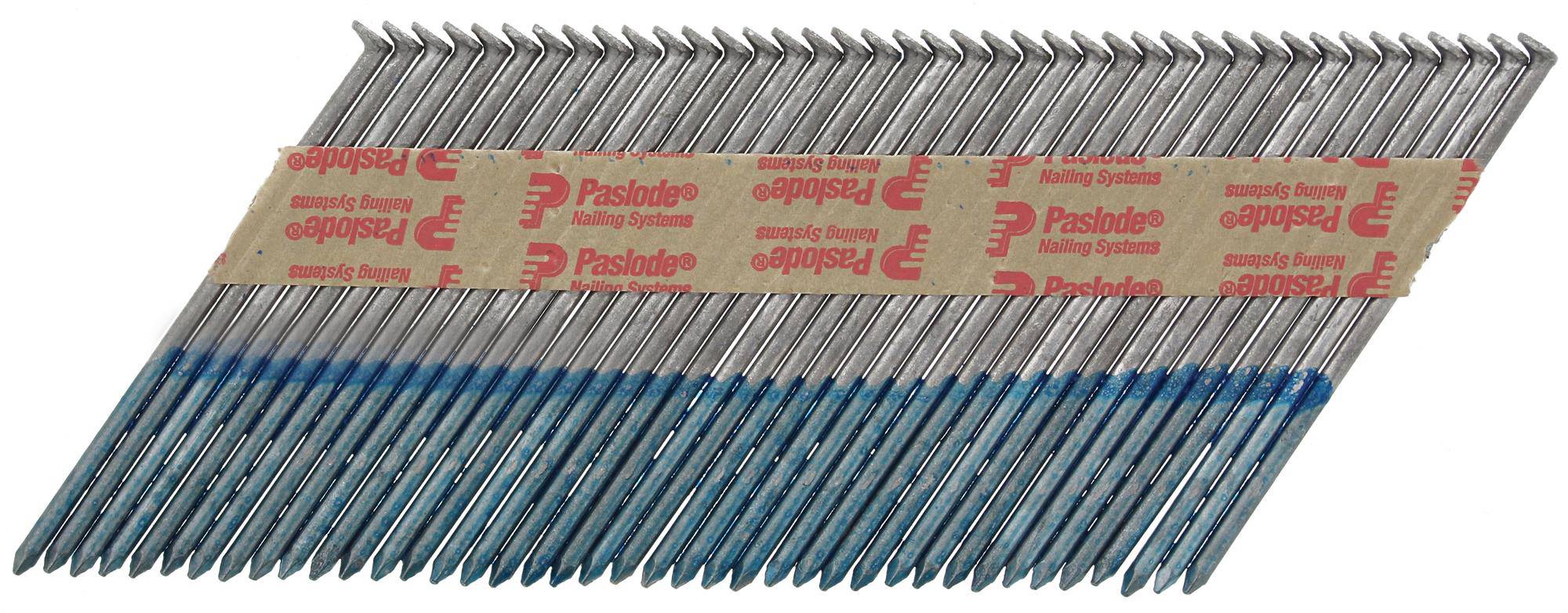 Paslode IM350+ Handy Pack 34 Degree 2.8mm-3.1mm Diameter Paper Collated Nails 51mm-90mm 1,100/Box + 1 Fuel Cell - ProNailers