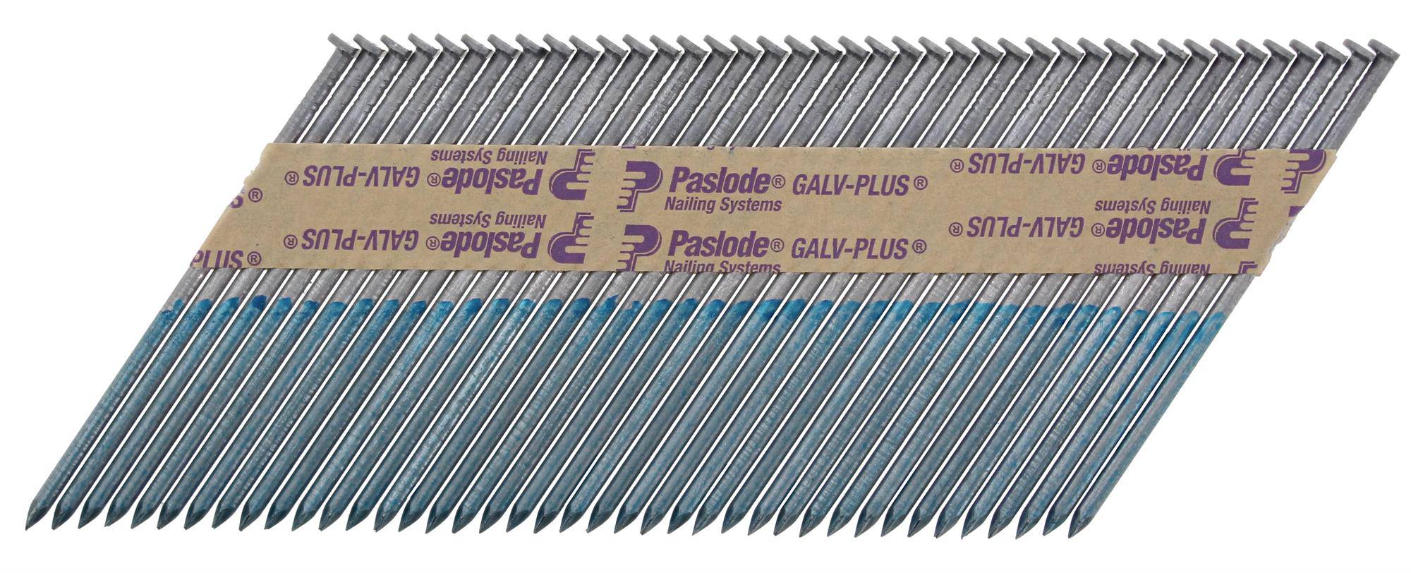 Paslode IM360Ci / 360XI Handy Pack 34 Degree 2.8mm-3.1mm Diameter Paper Collated Galvanised Plus Nails 51mm-90mm 1,100/Box + 1 Fuel Cell - ProNailers