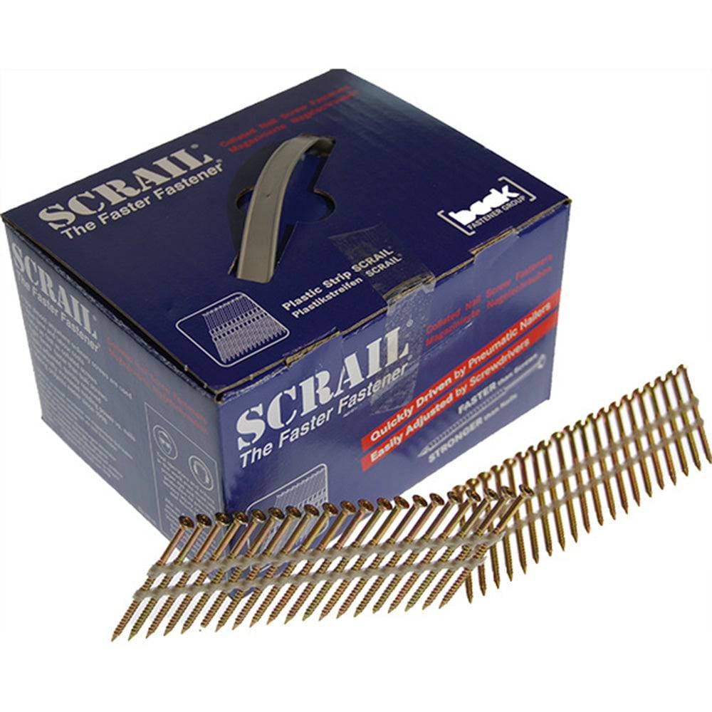 SCRAIL 34 Degree Strip Nails 50mm-88mm 1,000/Box - ProNailers