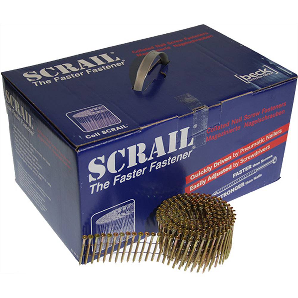 SCRAIL Wire Collated Coil Nails 40mm-88mm 2,000/Box - ProNailers